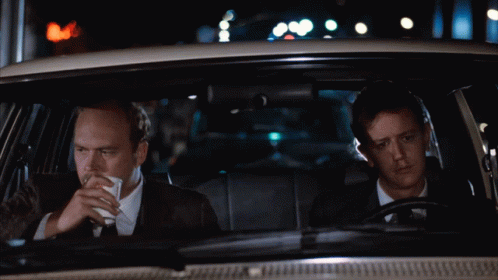 Beverly Hills Cop Axel Laughing Inside Car GIF