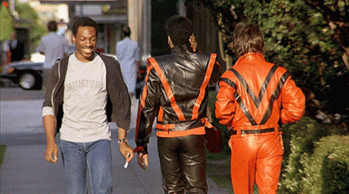 Beverly Hills Cop Axel Passing By Gangsters GIF