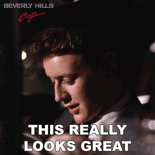 Beverly Hills Cop Poster with Man in Suit