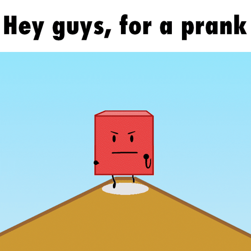 Bfb Blocky Running In Front GIF