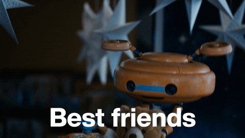 Bffr Teddy And Robot Besties GIF