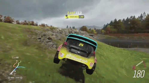 Bfgoodrich Race Car Going Down Hill
