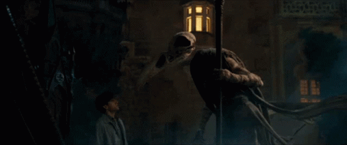 Moon Knight Khonshu Interacting In Dark Night GIF