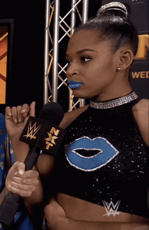 Bianca Belair Offended On Interview GIF
