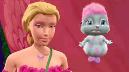 Bibble And Barbie Interacting Barbie Fairytopia GIF