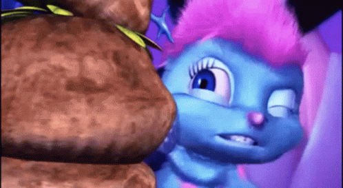 Bibble Peeking Pinned Down GIF