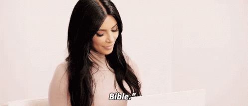 Bible Reading Kim Kardashian GIF