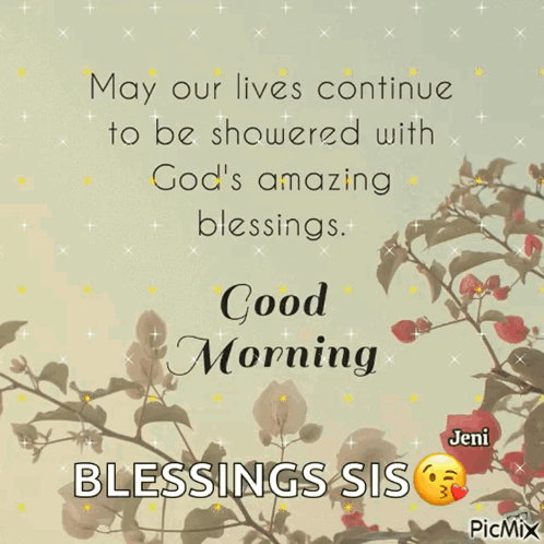 Bible Verse Good Morning Blessings Sister GIF