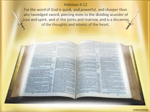 Bible Verse Hebrews Four Twelve GIF