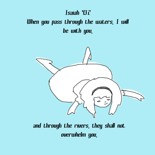 Bible Verse Isaiah Forty Three Two GIF