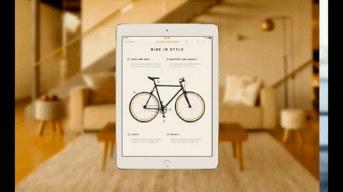 Bicycle Image In Ipad Pro GIF