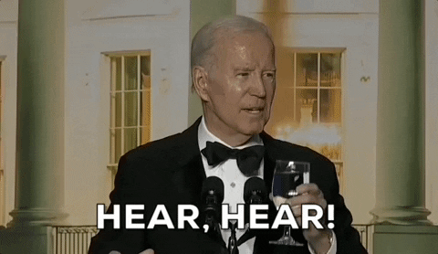 Joe Biden Cheers GIF