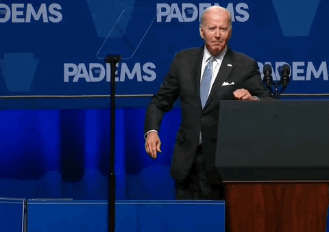 Biden Showing Shoes GIF