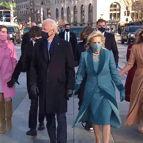 Joe Biden Holding Hands With Wife GIF