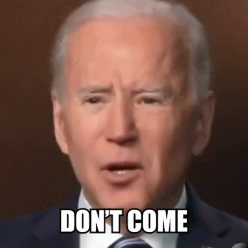 Biden Falling Angry Face Don't Come GIF