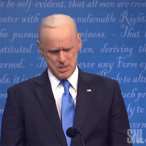 Biden Falling Asleep Jim Carrey Parody GIF