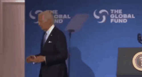 Biden Falling Baffled During Press Conference GIF