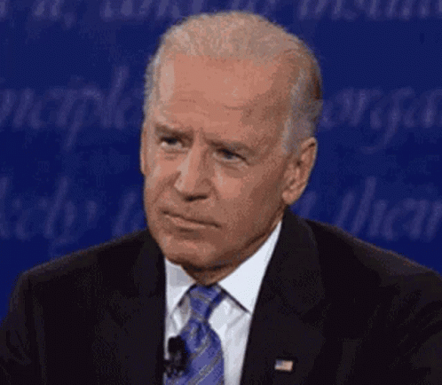 Biden Falling Out Of Line Sarcastic Smile GIF