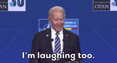 Biden Ice Cream I'm Laughing Too GIF