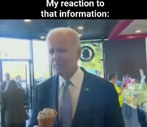 Biden Ice Cream Reaction To That Information GIF