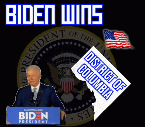 Biden Poster of Man Giving Speech