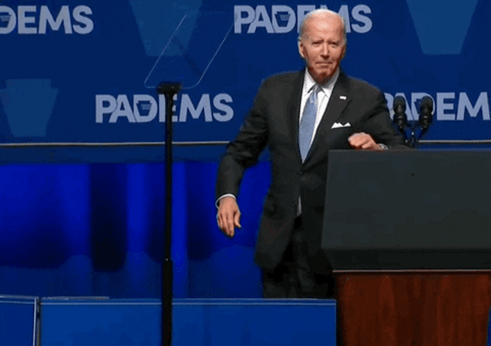 Biden Showing Shoes GIF