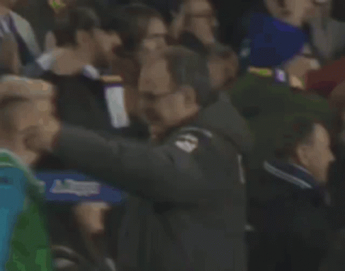 Bielsa Hugs Football Player GIF