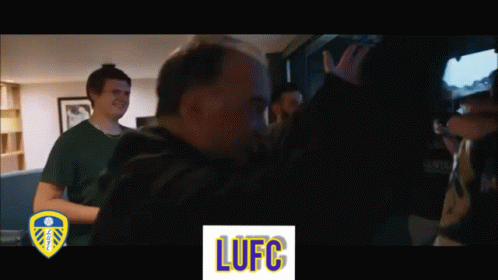 Bielsa Jumping And Hugging GIF