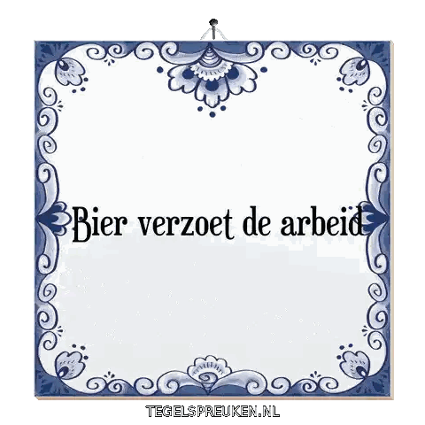 Bier Verzoet De Arbeid Tile
