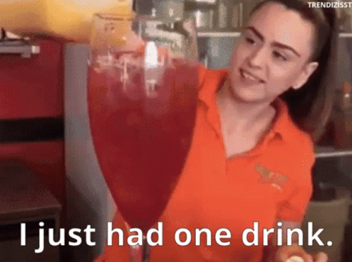 Big Alcohol Cocktail Glass GIF