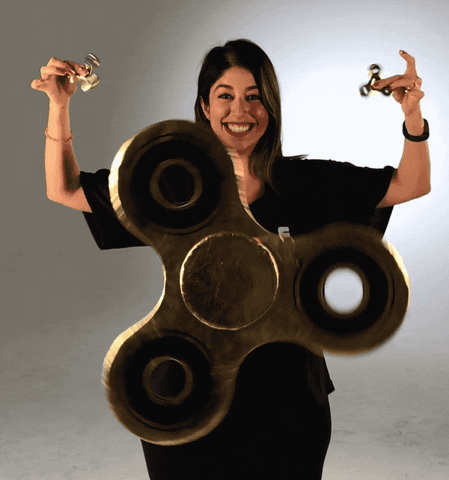 Big And Small Fidget Spinner GIF