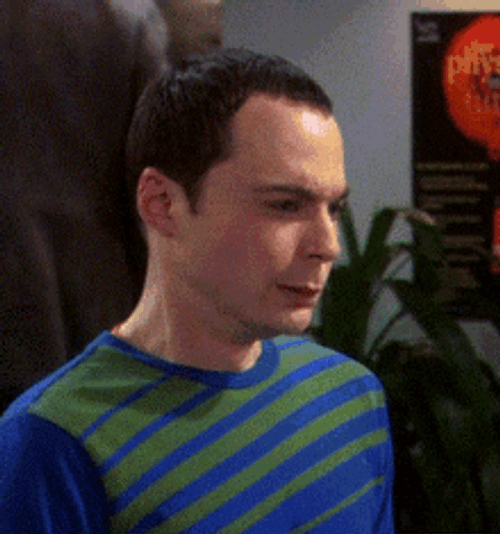 Big Bang Theory Sheldon Cooper Twitch Face GIF
