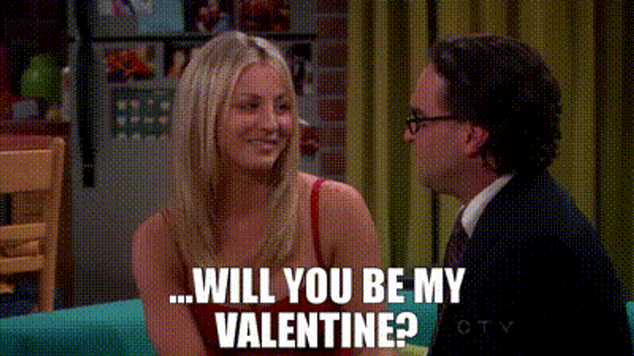 Big Bang Theory Will You Be My Valentine GIF