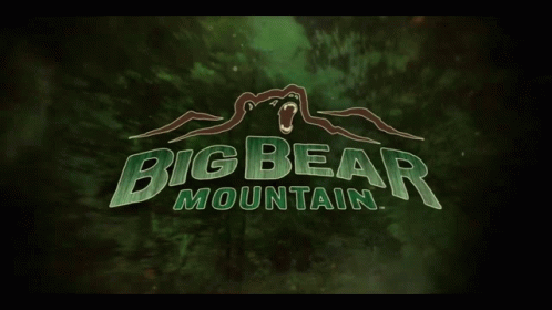 Big Bear Mountain Sign With Ghost
