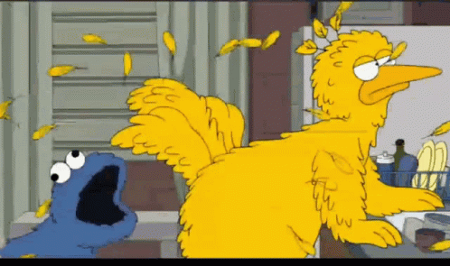 Happy Big Bird Revolving Crew GIF