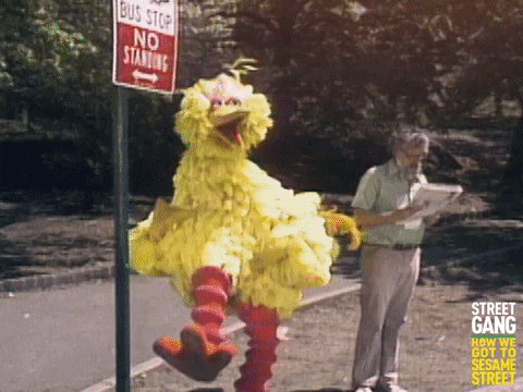 Big Bird Dancing In The Street GIF