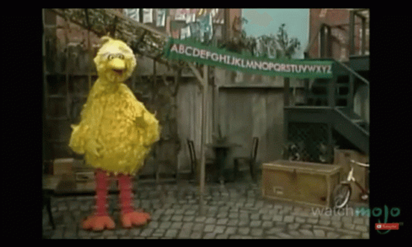 Big Bird Sesame Street Alphabet GIF