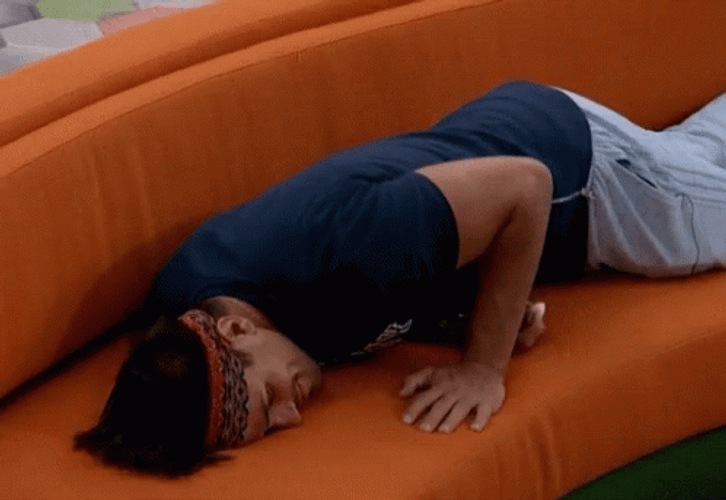 Big Brother Faysal Bangs Head Against Wall GIF