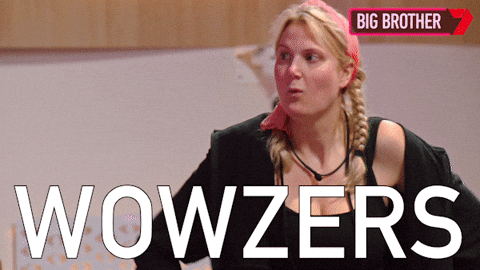 Big Brother Housemate Excited Wowza GIF