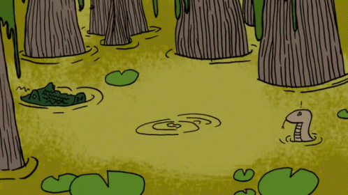 Big Bubbles In Swamp GIF