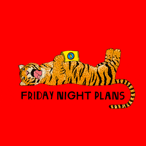 Big Cat Tiger Friday Night Plans GIF