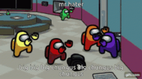 Big Chungus Amongus Dance GIF