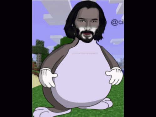 Big Chungus Keanu Reeves Jump Scare GIF
