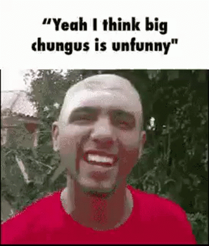 Big Chungus Unfunny Chipped Head GIF