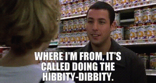 Big Daddy Adam Sandler Talking At Grocery GIF