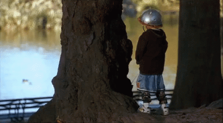 Big Daddy Julian McGrath Peeing On Lake GIF