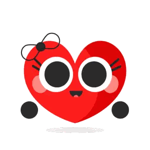 Big-Eyed Heart With Bow