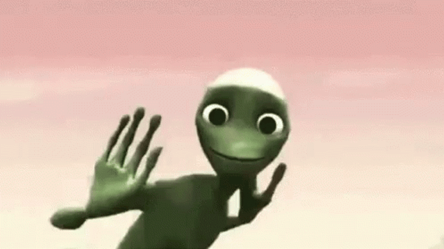 Big Eyes Dancing Alien GIF