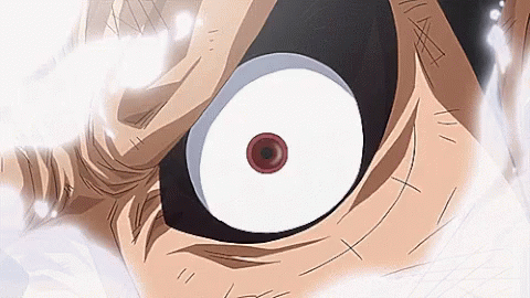 Big Eyes Luffy Gear 4 GIF