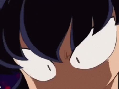 Big Face Mad Kagome GIF